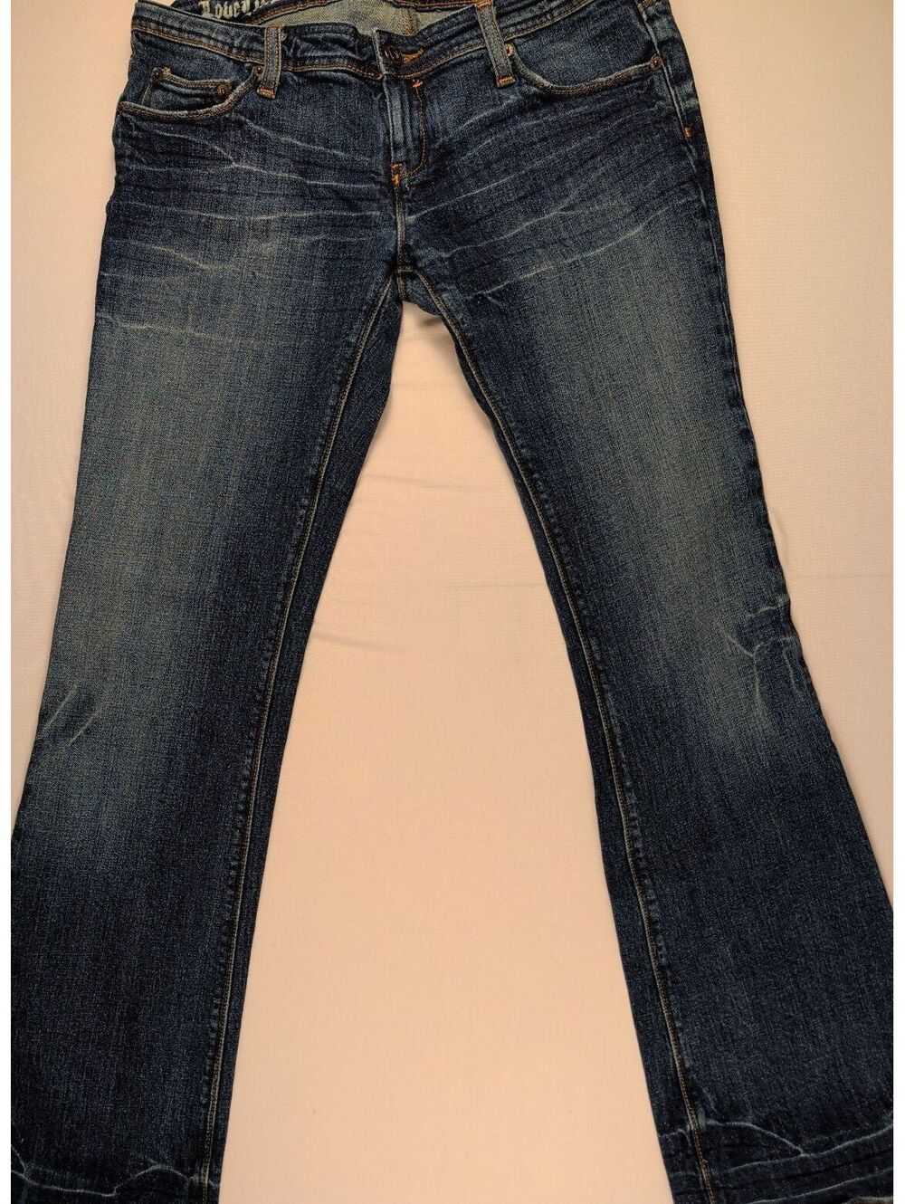 Azzure Low Rise Bootcut Jeans Dark Wash Y2K Waist 28 x 33L